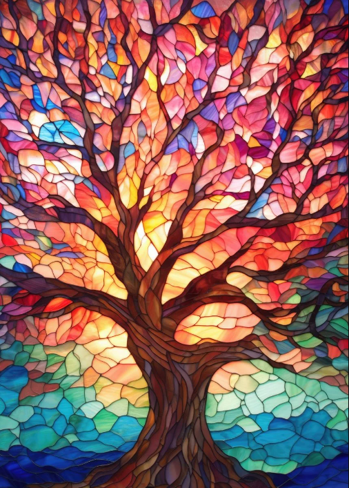 Diamond Painting Mosaic Tree*