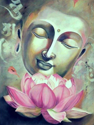 Diamond Painting Buddha Pink Lotus*