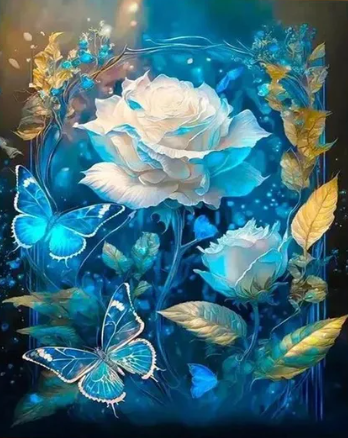 Diamond Painting Butterflies And Roses*