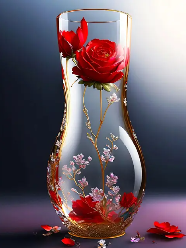 Diamond Painting Rososr I Vas*