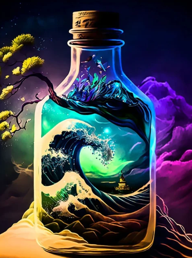 Diamond Painting Ocean In A Bottle*