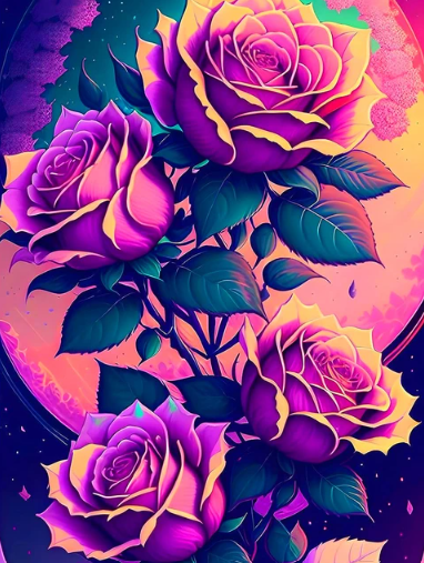 Diamond Painting Rosor*