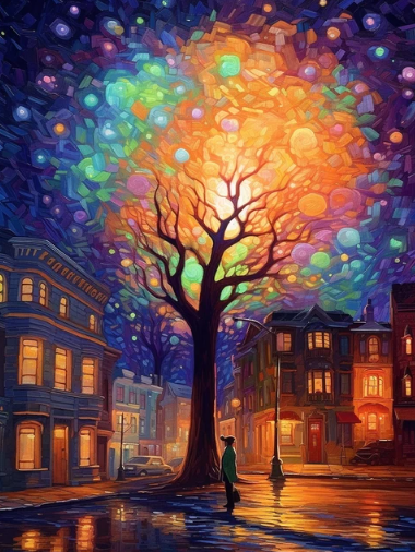Diamond Painting Magic Tree*