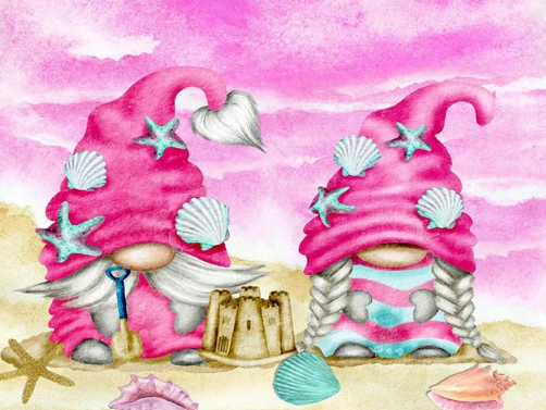 Diamond Painting Beach Gnomes*
