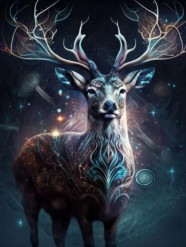 Diamond Painting Deer Universe*