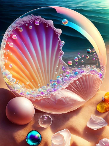 Diamond Painting Snäcka*