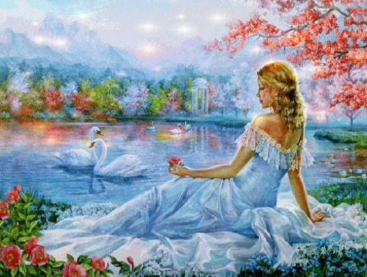Diamond Painting Swan Beauty*