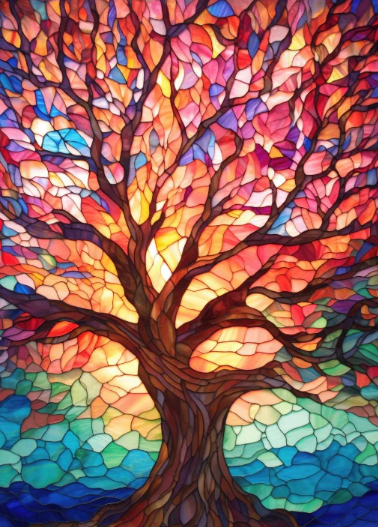 Diamond Painting AB Drills Mosaic Tree*