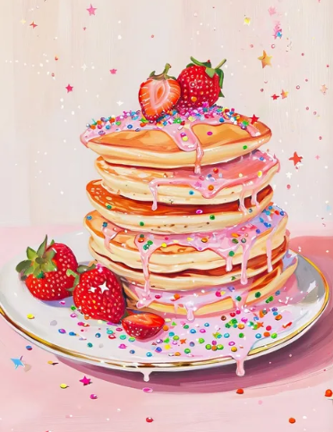 Diamond Painting Pancakes*