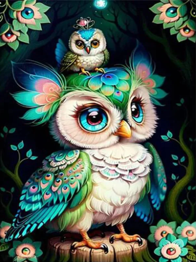 Diamond Painting Ugglor*