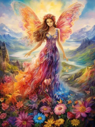 Diamond Painting Fairy Flowers*