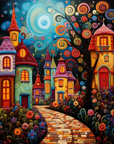 Diamond Painting Funny City*