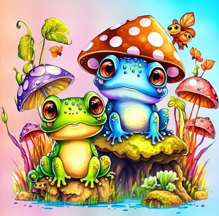 Diamond Painting Frogs*