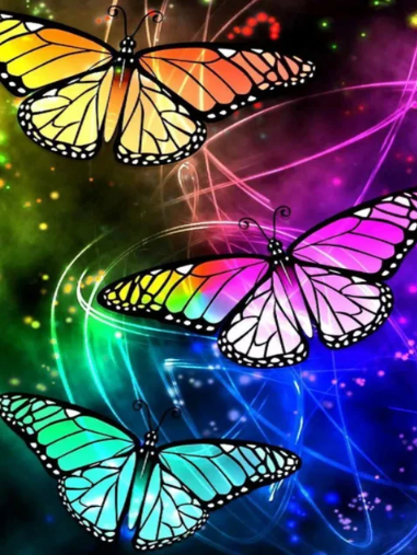 Diamond Painting Color Butterflies*