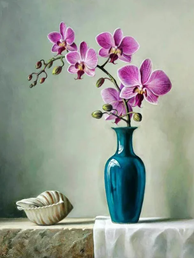 Diamond Painting Purple Orchids*