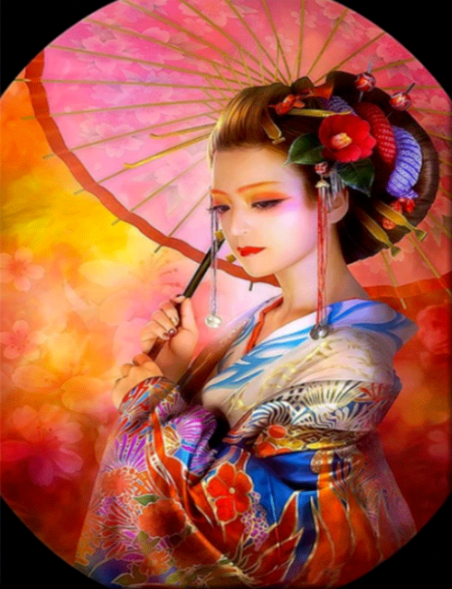 Diamond Painting Geisha Umbrella*