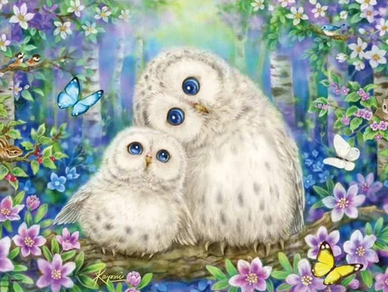 Diamond Painting Owls And Butterflies*