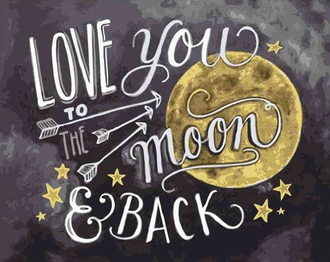 Diamond Painting Love You To The Moon*