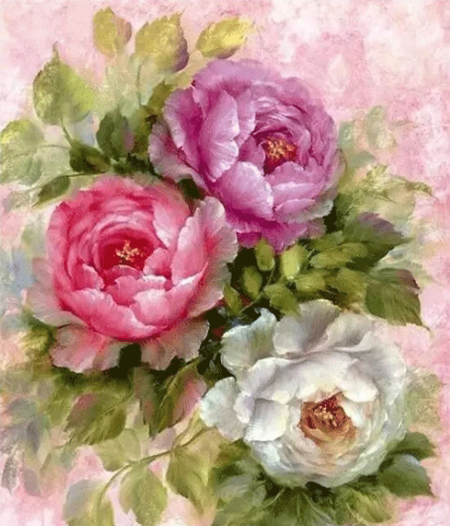 Diamond Painting Peony Flowers*