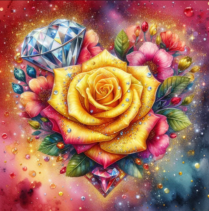 Diamond Painting Rose Diamonds*