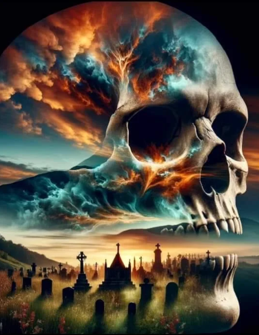 Diamond Painting Skull Cemetery*