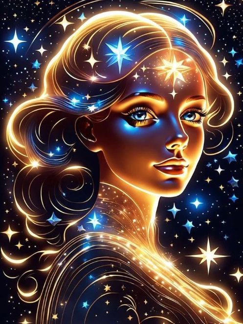 Diamond Painting Universe Girl*