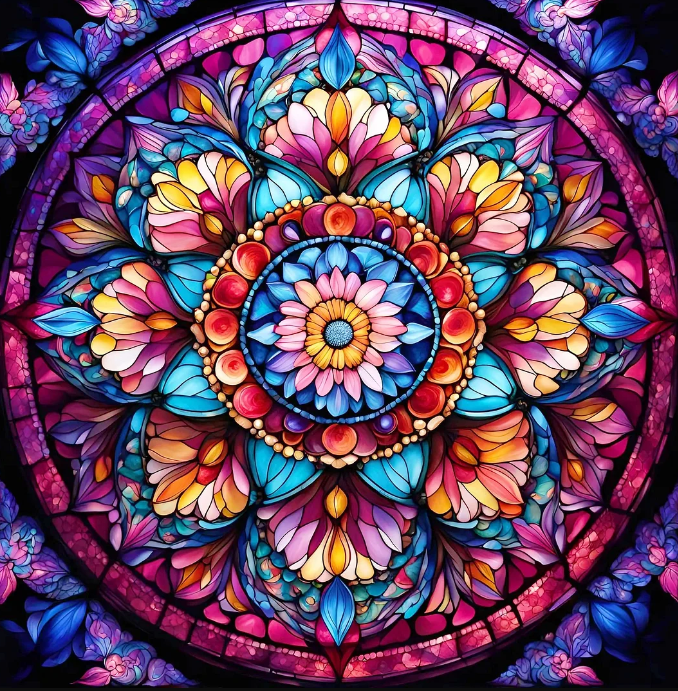 Diamond Painting Mandala Flower*