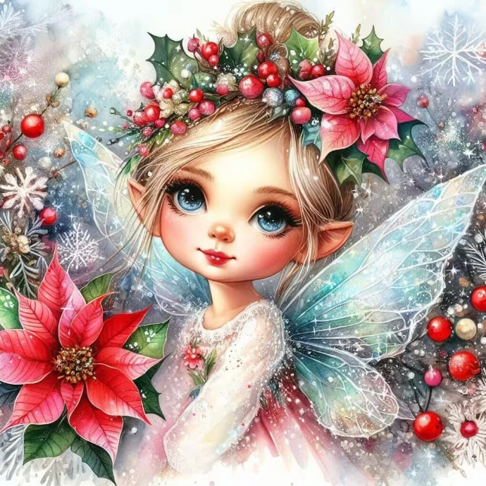 Diamond Painting Christmas Fairy*