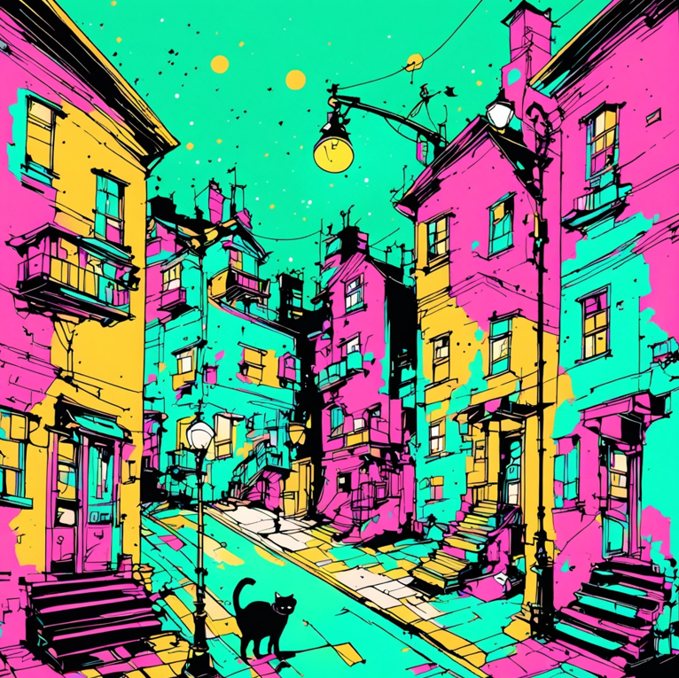 Diamond Painting City Cat*