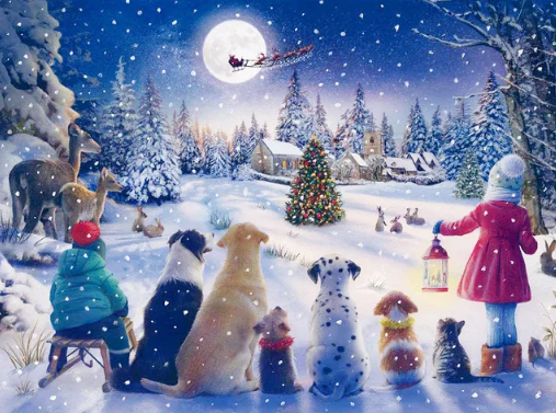 Diamond Painting Christmas Evening*