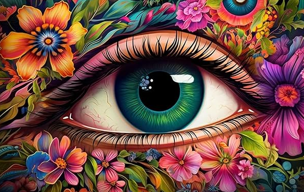 Diamond Painting Flower Eye*