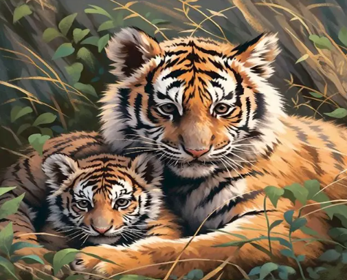 Diamond Painting Tigers*