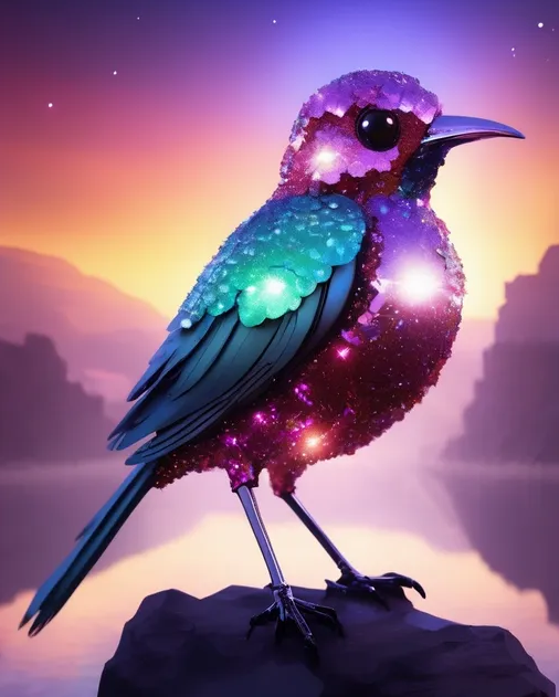 Diamond Painting Shiny Bird*