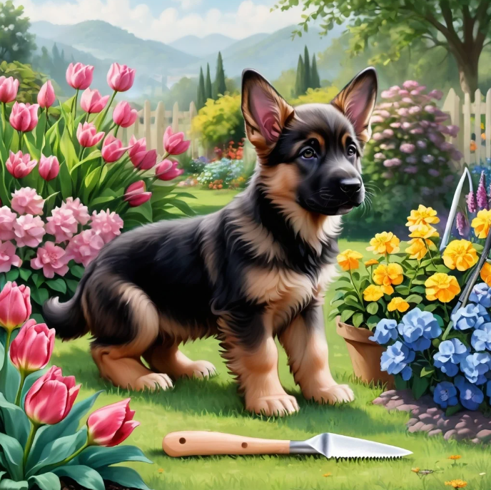 Diamond Painting Schäfervalp*