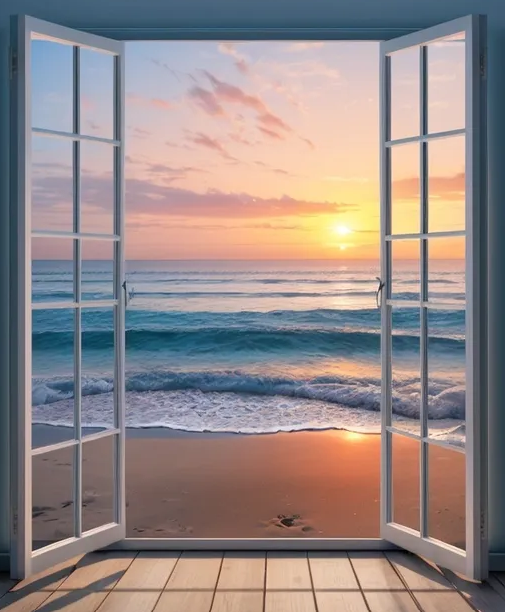 Diamond Painting Ocean Sunset*