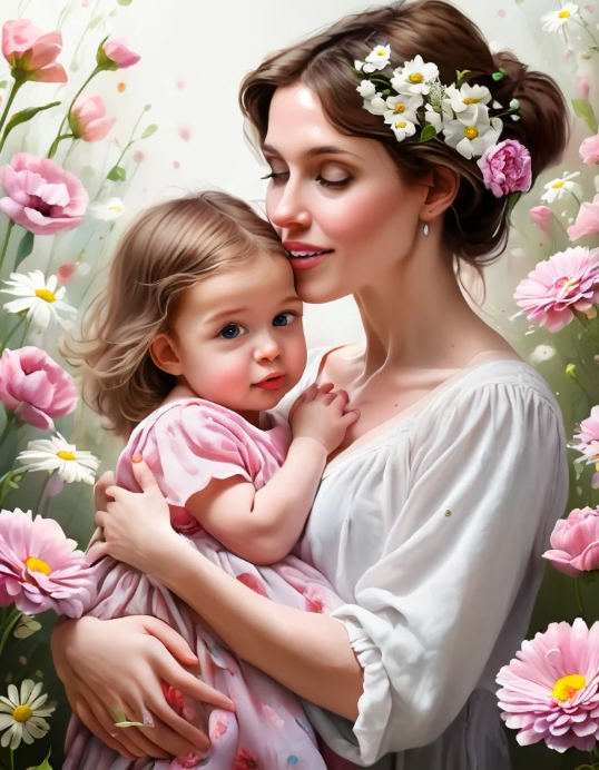 Diamond Painting Mother And Child*