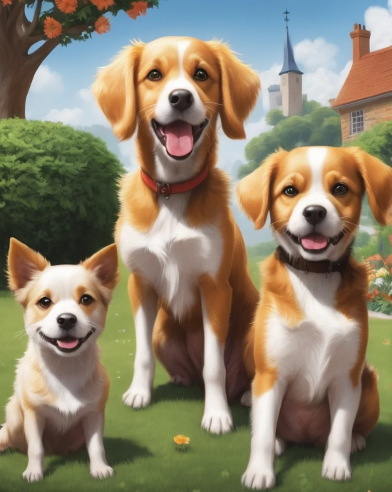 Diamond Painting Happy Dogs*