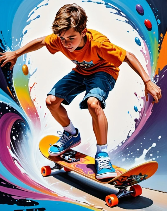 Diamond Painting Skater*