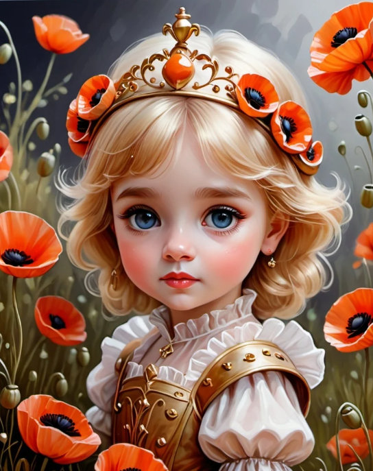 Diamond Painting Poppy Princess*