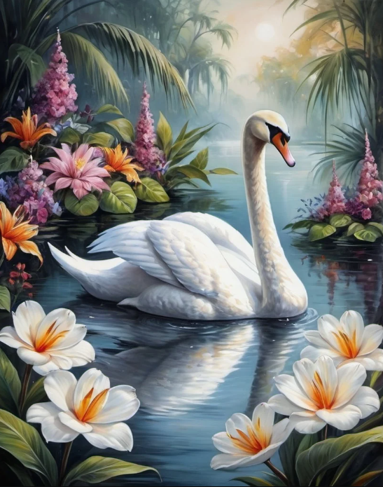 Diamond Painting Swan