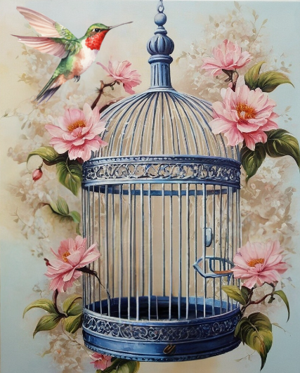 Diamond Painting Birdcage