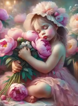 Diamond Painting Peony Girl