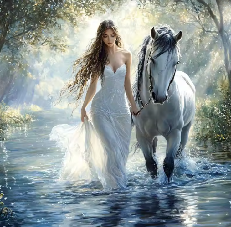 Diamond Painting Beauty And Horse River