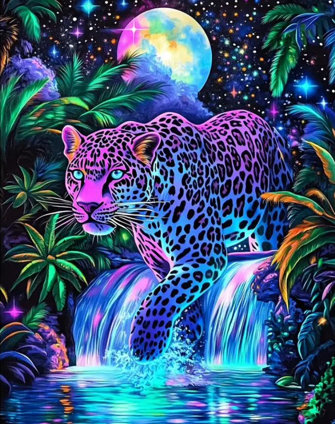 Diamond Painting Vivid Leopard