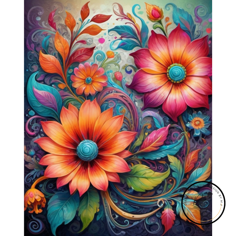 Diamond Painting Color Flowers