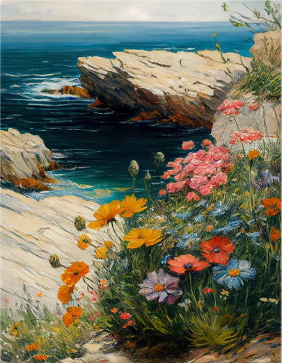 Diamond Painting Strandblommor*