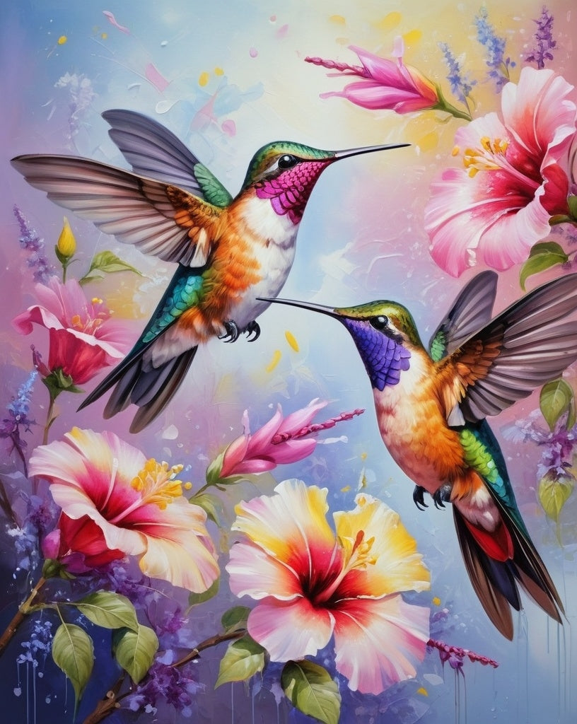 Diamond Painting Hummingbirds