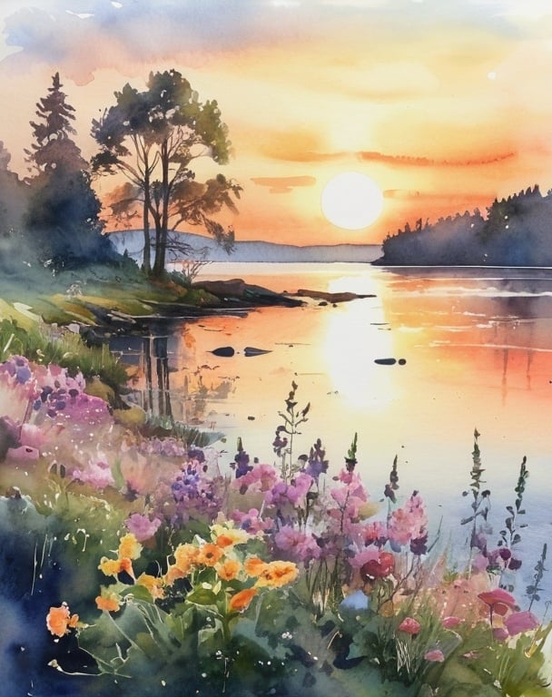 Diamond Painting Lake