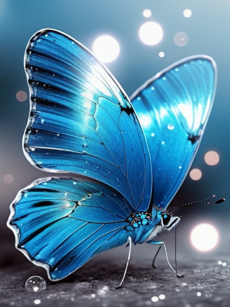 Diamond Painting Butterfly Blue*