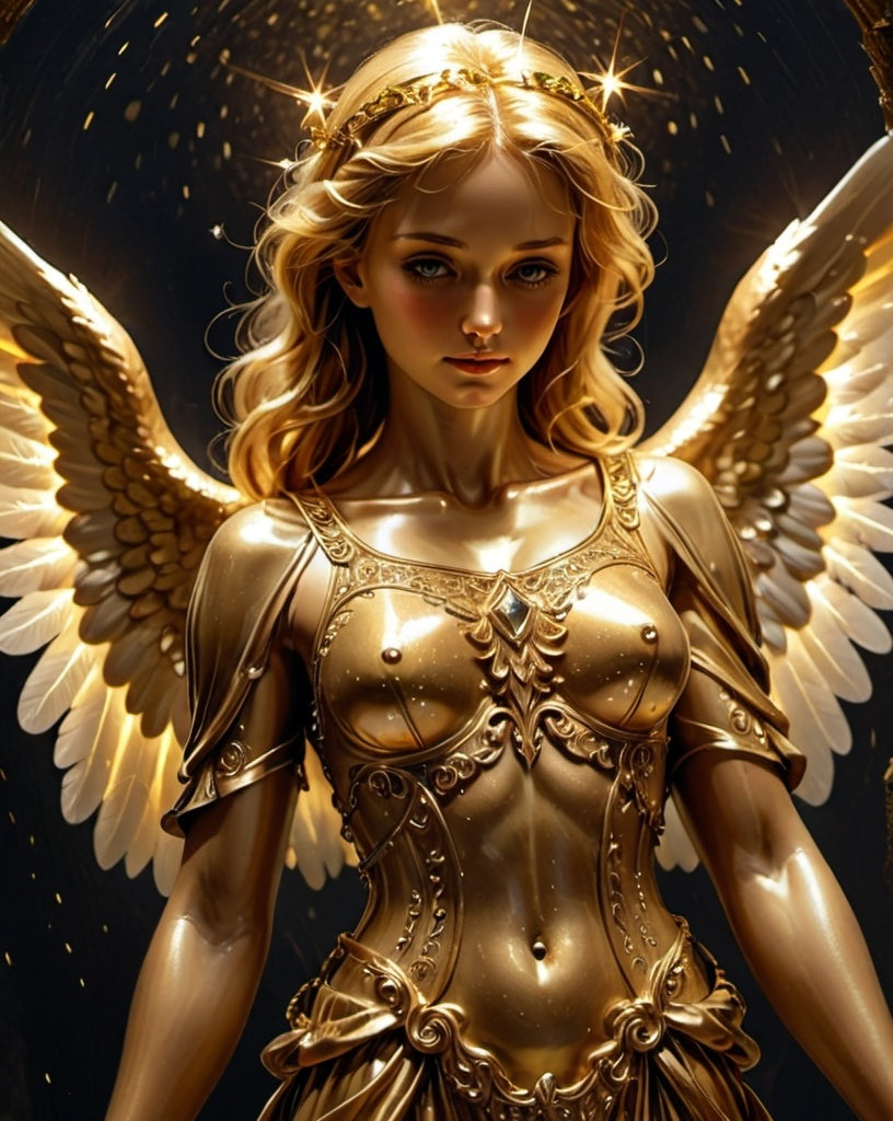 Diamond Painting Golden Angel